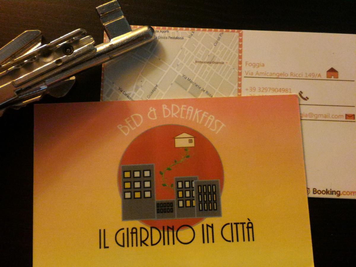 B&B Il Giardino In Citta - Parcheggio Privato Gratuito Foggia Luaran gambar